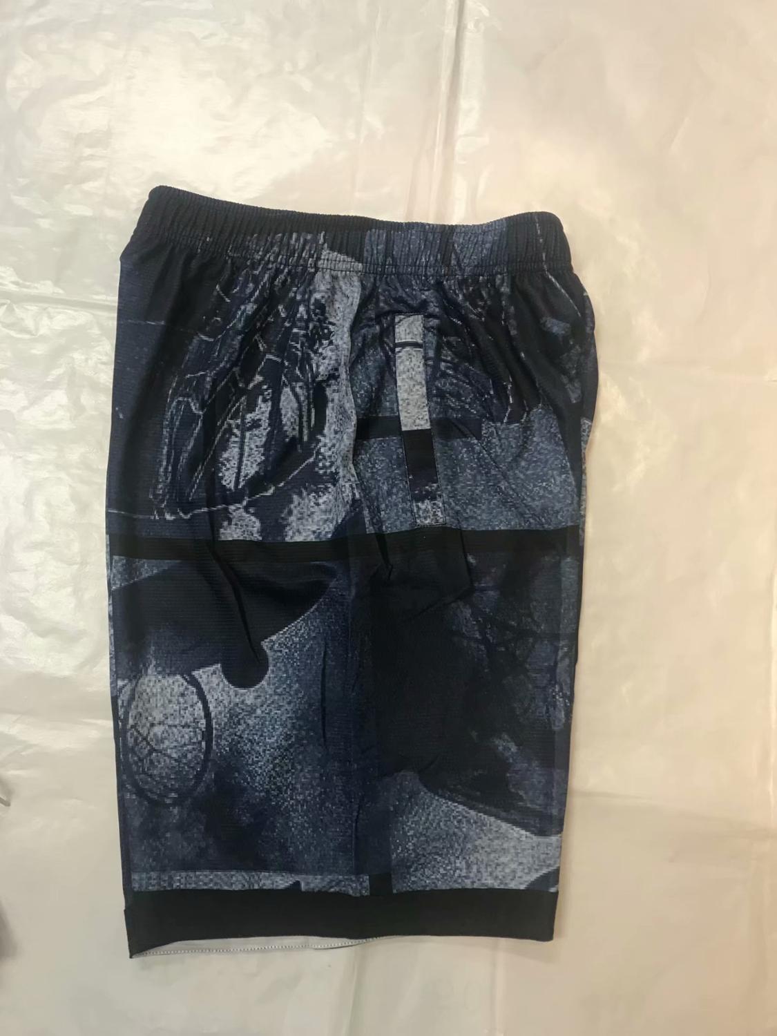 Basketballshorts pustende sport løpeshorts utendørs sport Fitness korte bukser løs strandshorts glidelåslomme