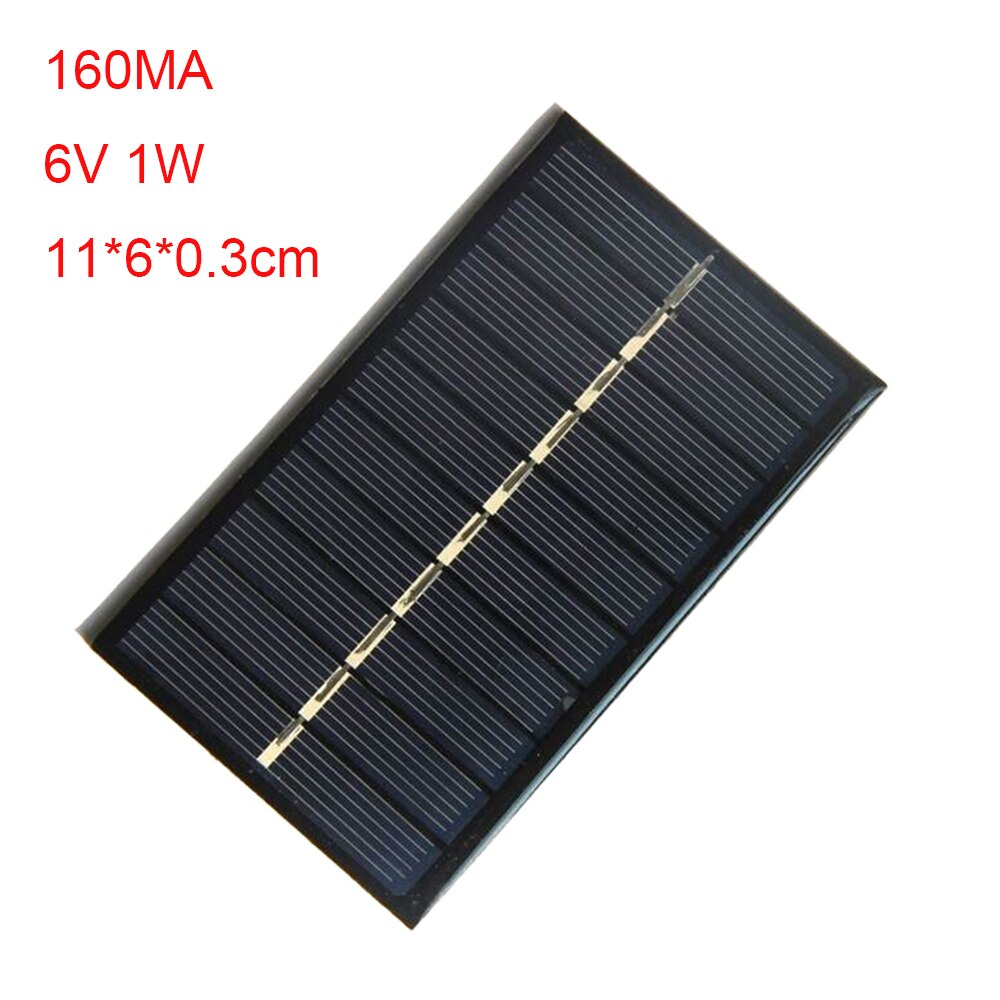 2V 5V 6V 12V Solar System DIY For Battery Solar Panel 0.23W 0.8W 1W 1.5W 3W Cell Portable Solar for Outdoor Camping Hiking: 6V 1W