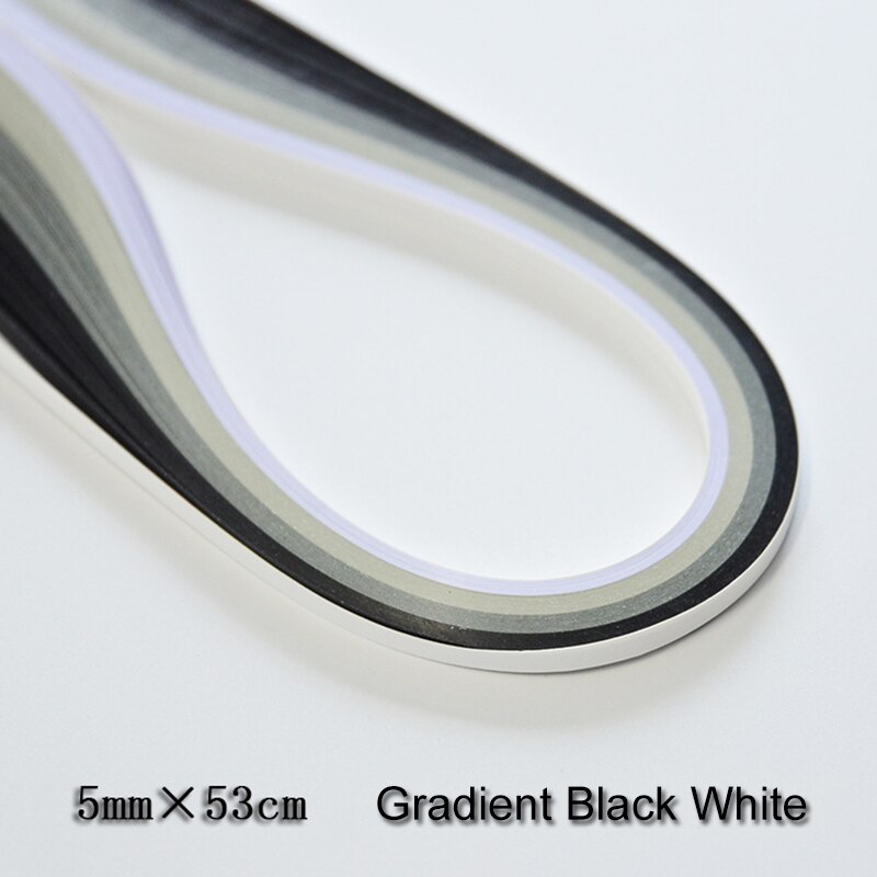 Quilling Quilling Papier einstellen Insgesamt 900 Streifen 9 Arten Gradienten Farben für Heimat Klassenzimmer Einkaufen Hochzeit Dekorationen: Schwarz Weiß(4 Farben