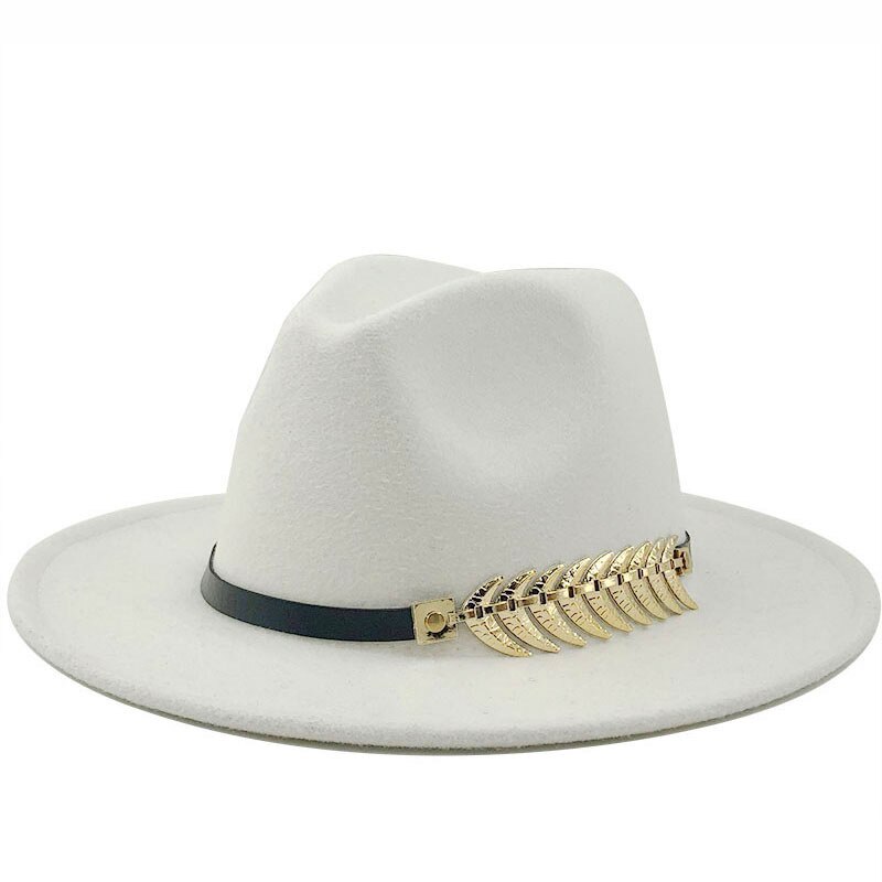 Specjalne kapelusze filcowe męskie kapelusze Fedora z paskiem kobiety Vintage Trilby czapki wełna Fedora ciepły jazzowy kapelusz Chapeau Femme Feutre Panaman kapelusz: MZ17050-8
