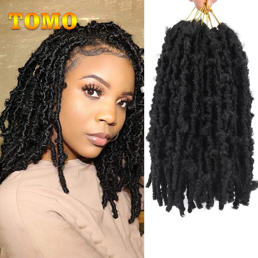 Tomo-extensiones de pelo postizo de 12 pulgadas para mujer, postizo de pelo de ganchillo, suave y Natural de imitación postizo, 12 hebras por pieza