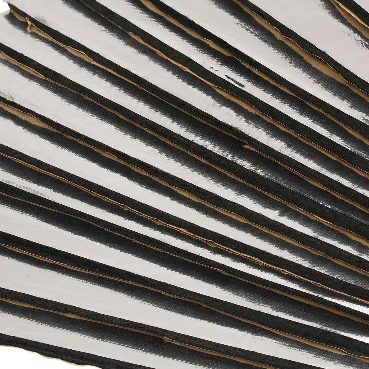 12pcs 10mm Car Sound Mat Proofing Deadener Heat Noise Insulation Deadening Mat Hood Closed Cell Foam 50*30cm