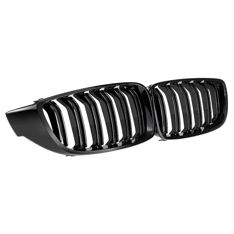 Black Front Kidney Grill Double Slat M4 Sport Style Grill Fit for F32 F33 F36 F82 4 Series