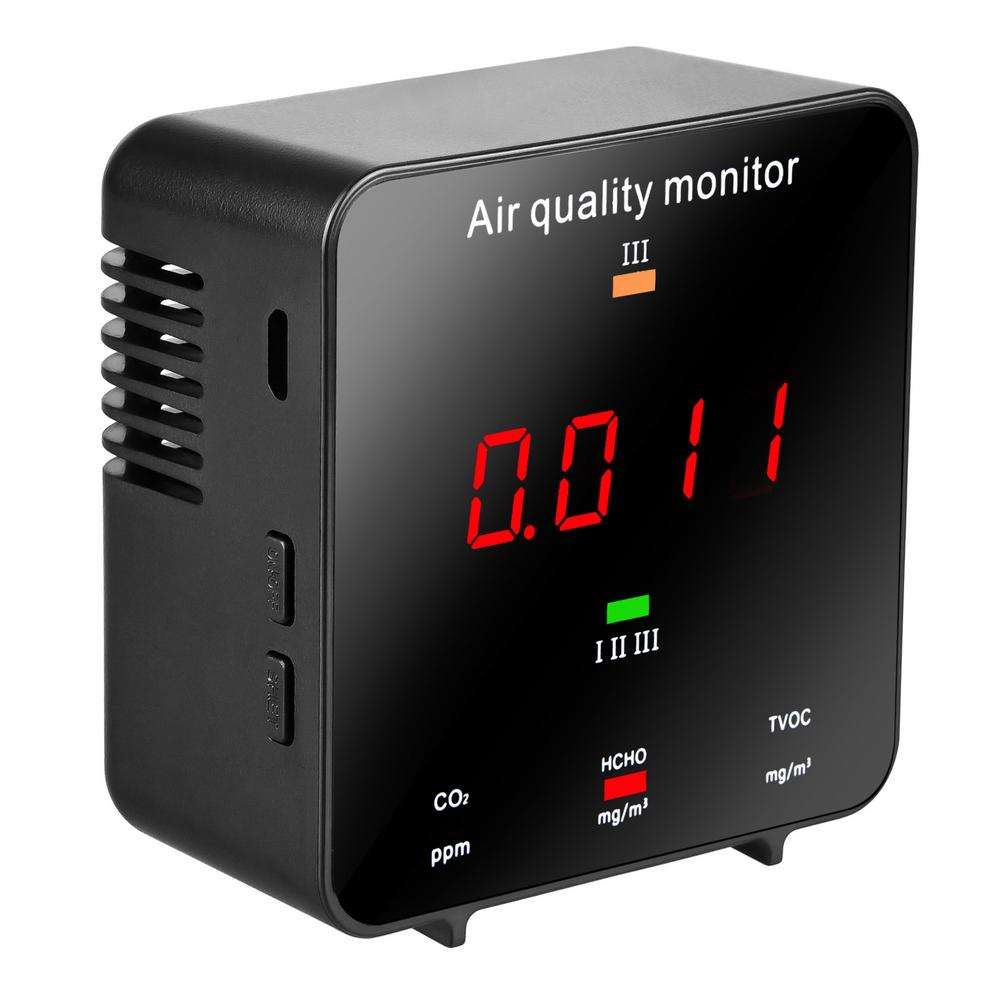Air Tester KF-906B Multifunctional Digital Screen Air Monitor Carbon Dioxide TVOC HCHO CO2 AQI Tester Detector