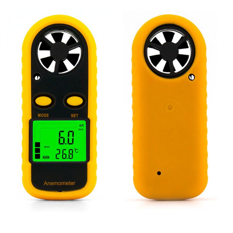 Digitale Anemometer 0-30 M/s Wind Speed Meter Temperatuur Tester Anemometro Gauge