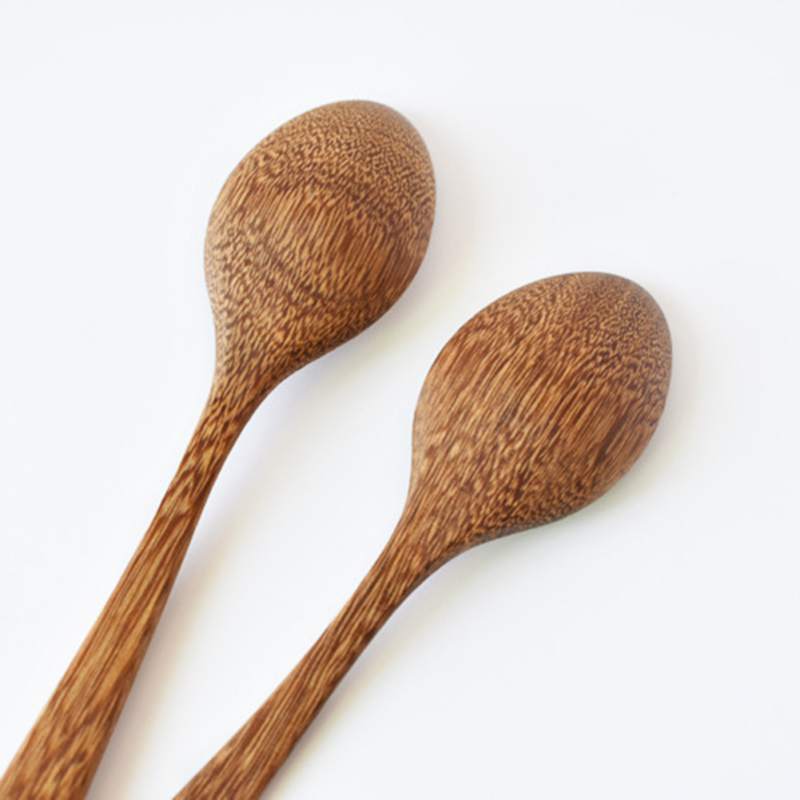Cuchara grande de cocina para el hogar cuchara de madera Natural cucharas de sopa sin Pintura ecológica cuchara de cena vajilla de madera