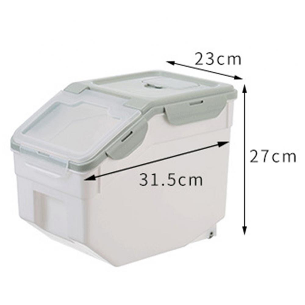 10kg Pet Dog Cats Food Barrel Sealed Container Moisture-proof Storage Bucket Rice Container Rice Storage Box Pet Food Container