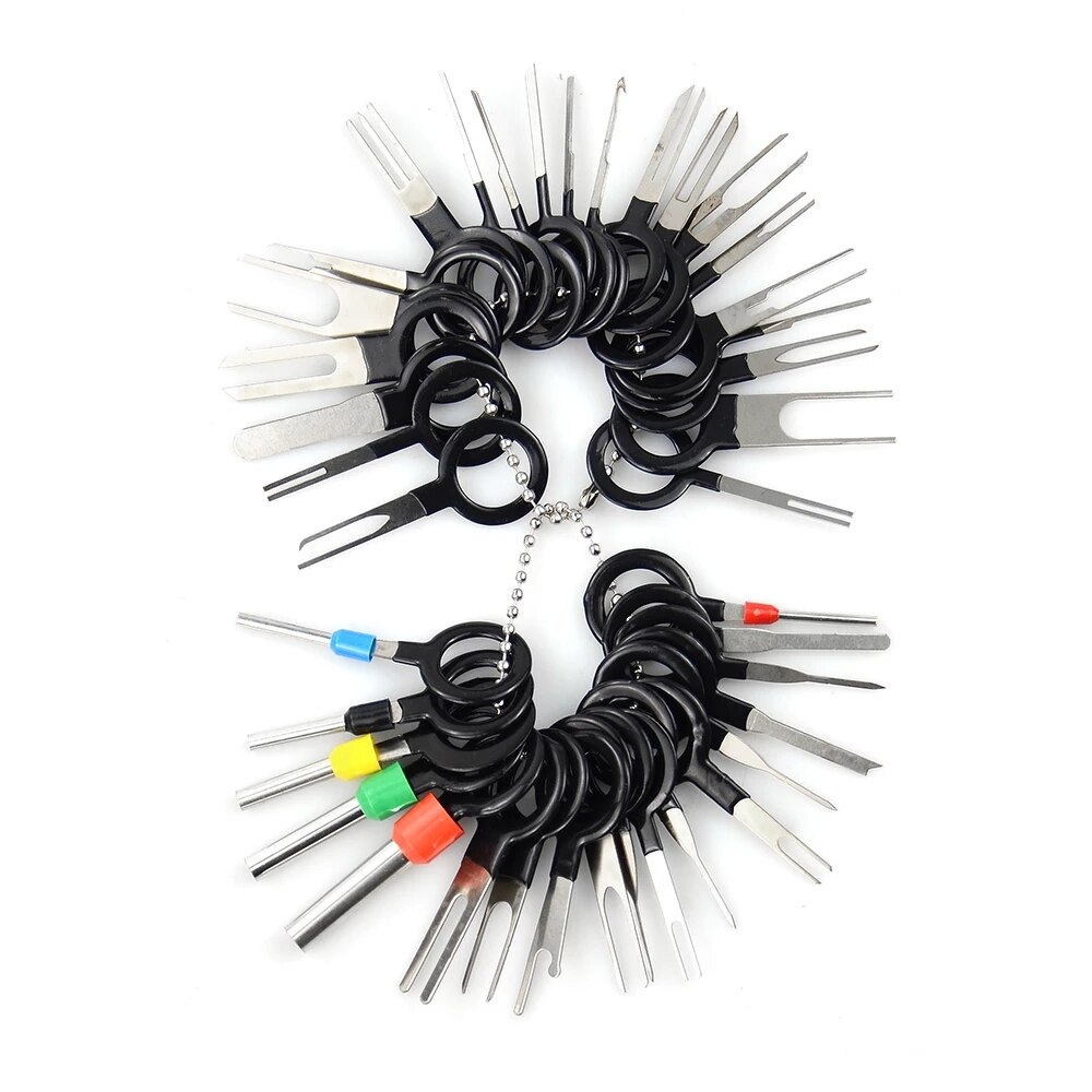 3/8/11/29/36/38/41pcs Car Plug Terminal Removal Tool Pin Needle Retractor Pick Electrical Wire Puller Hand Tools Kit