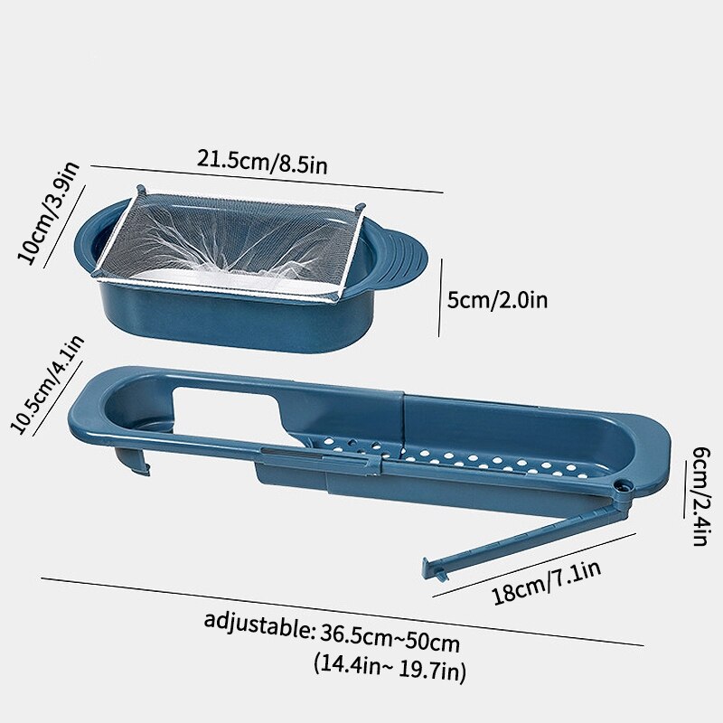 Teleskop Sink Drain Korb Küche Werkzeug Lagerung Regal Multifunktionale Waschbecken Filter Kunststoff Küche Ablassen Sieb Obst Halter
