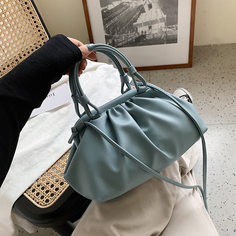 Wolke Tasche Mit Schulter Griff Sommer Weibliche Elegante Schulter Handtaschen Kleine PU Leder Umhängetaschen Für Frauen