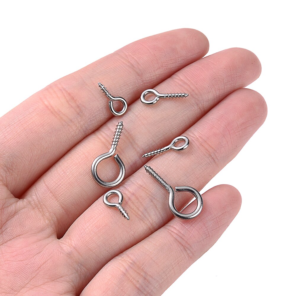 50 Stuks Kleine Tiny Mini Eye Pins Haken Oogjes Schroefdraad Sluitingen Haken Sieraden Bevindingen Voor Maken Diy Materiaal Levert