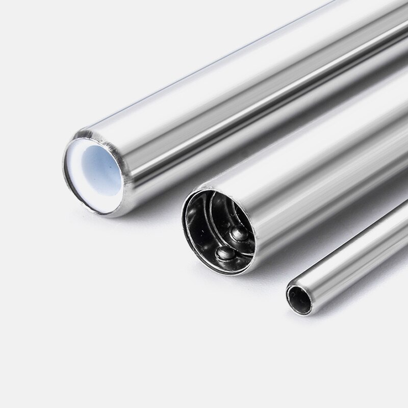 18/10 Reusable Telescopic Drinking Straw Portable straw For Travel Collapsible Metal Drinking Straw With Brush Stainless Steel