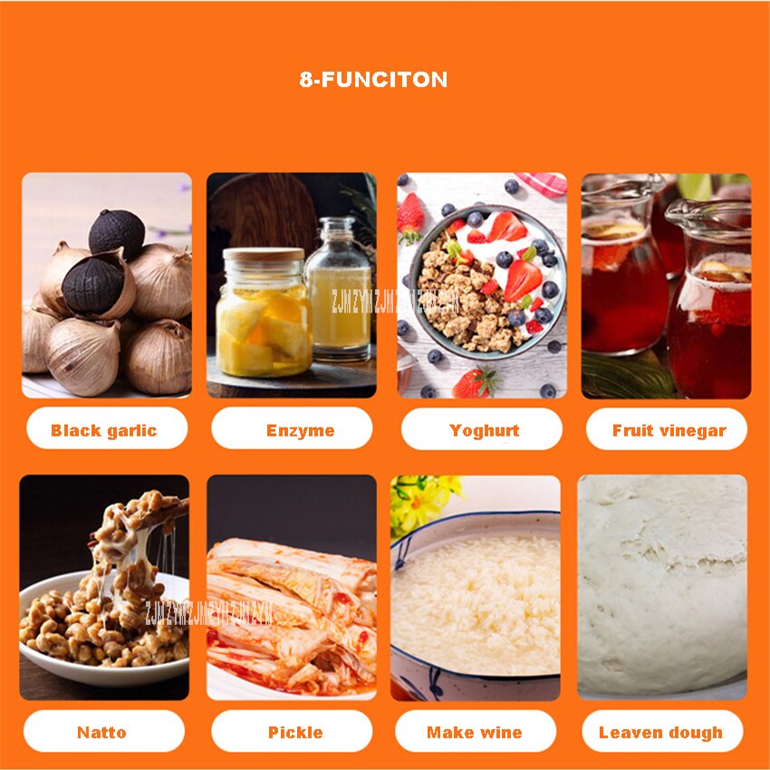 JS08 wielofunkcyjny fermentator robić czarnego czosnku Zymolysis garnek producent 3-warstwy inteligentne maszyna robić fermentacji Natto maszyna robić produkcji jogurtu