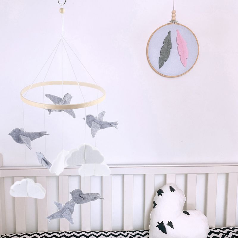 Crib Mobile Rattle Toy Baby Wind Chime Pendant Bed Bell Children Room Nursery Decoration Hanging Ornament Photography Props