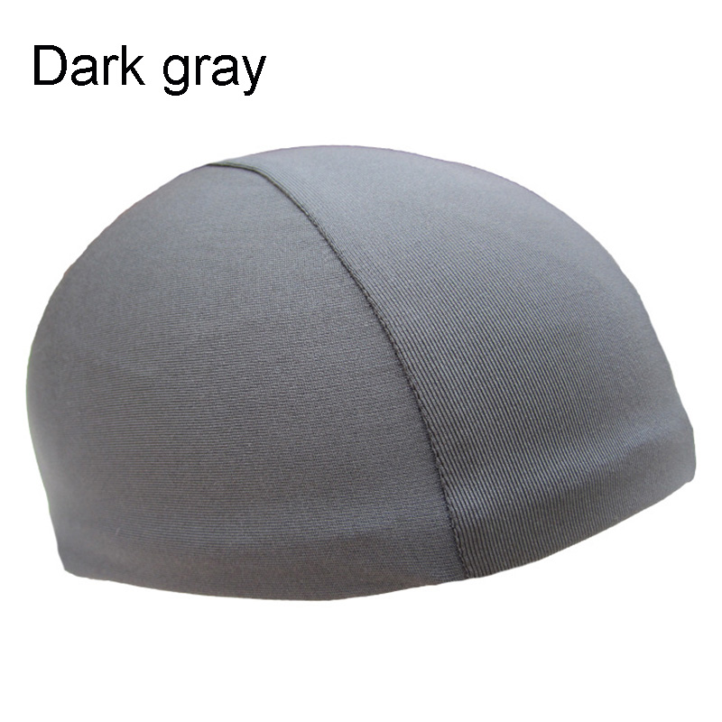 High Soft Helmet Liner Quick-dry Skull Cap Under Helmet Cycling Headgear Bicycle Sports Breathable Beanie Adults Unisex: dark gray