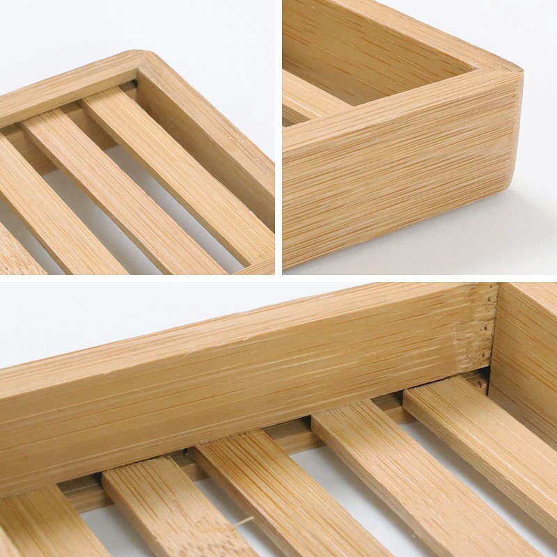 Natuurlijke Houten Zeepbakje Hout Zeep Lade Houder Opslag Zeep Rack Plaat Doos Container Voor Bad Douche Plaat Badkamer soapdish