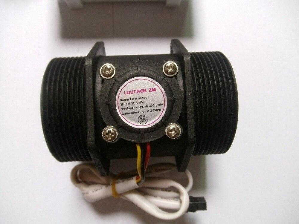 G 2" Inch DN50 Flow Rate Water Sensor Meter+LCD Digital Display Control Programmable