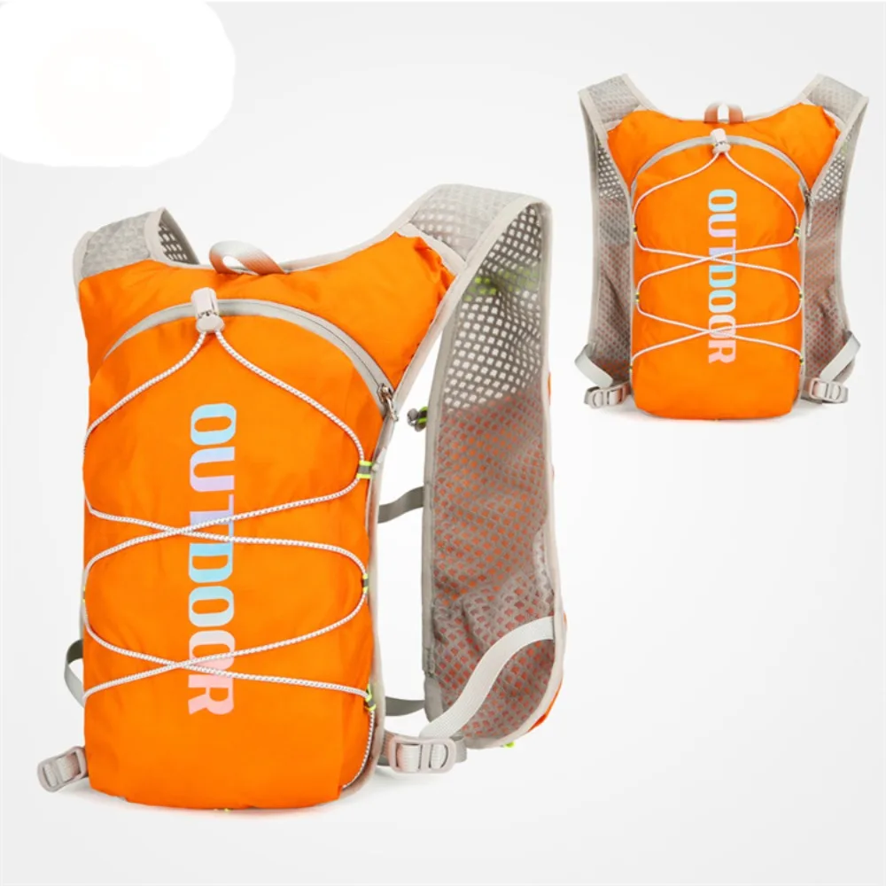 Mochila de nailon Unisex para escalada al aire libre, mochila reflectante de seguridad impermeable para ciclismo, mochila de hidratación transpirable ultraligera: Color verde