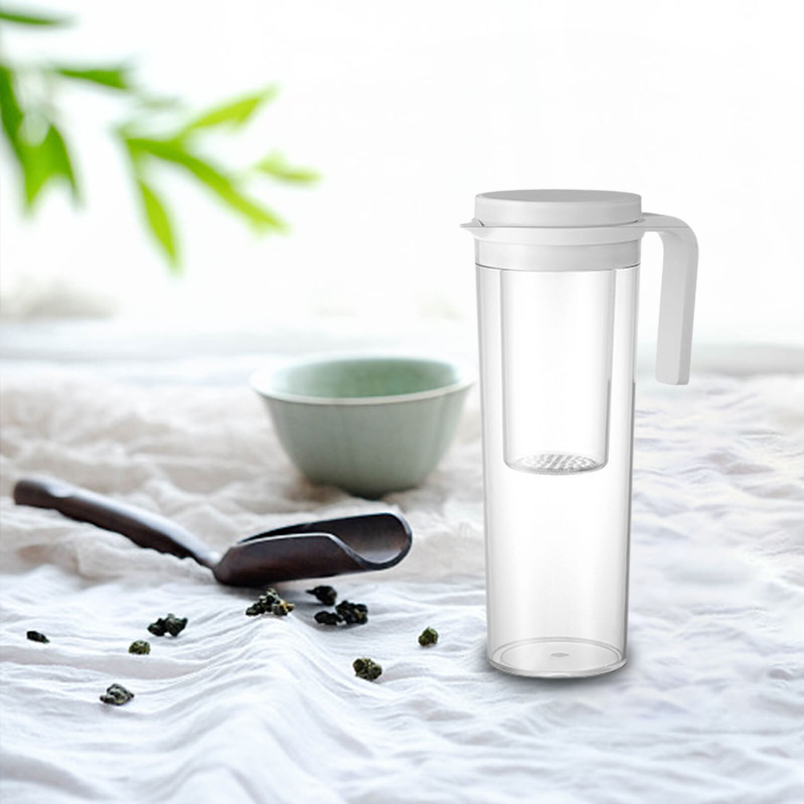 2.5L Cold Water Bottle Kitchen Kettle Jars With Filter Water Pitcher Coffee Tea Pot Transparent Decanter Jug