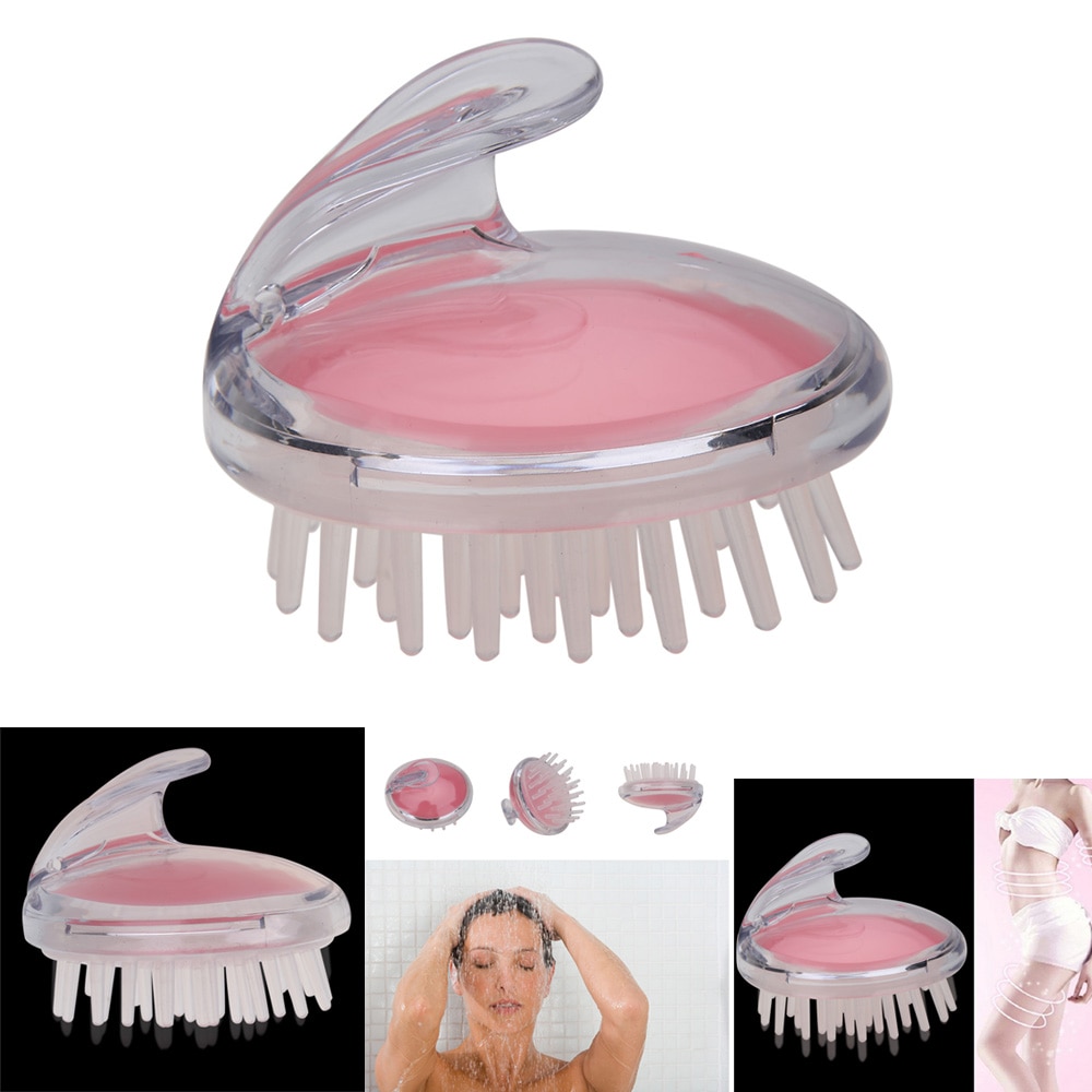 1 Pcs Spa Haar Borstel Siliconen Shampoo Grove Kam Haar Wassen Kam Hoofdhuid Massage Afslanken Zachte Borstel Hoofd Body massage