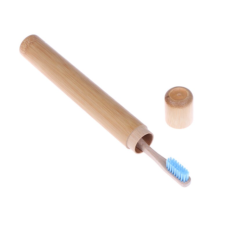 1pc bambusrør kull tannbørste naturlig fiber ultra myk bambus kull børste tenner rengjøring