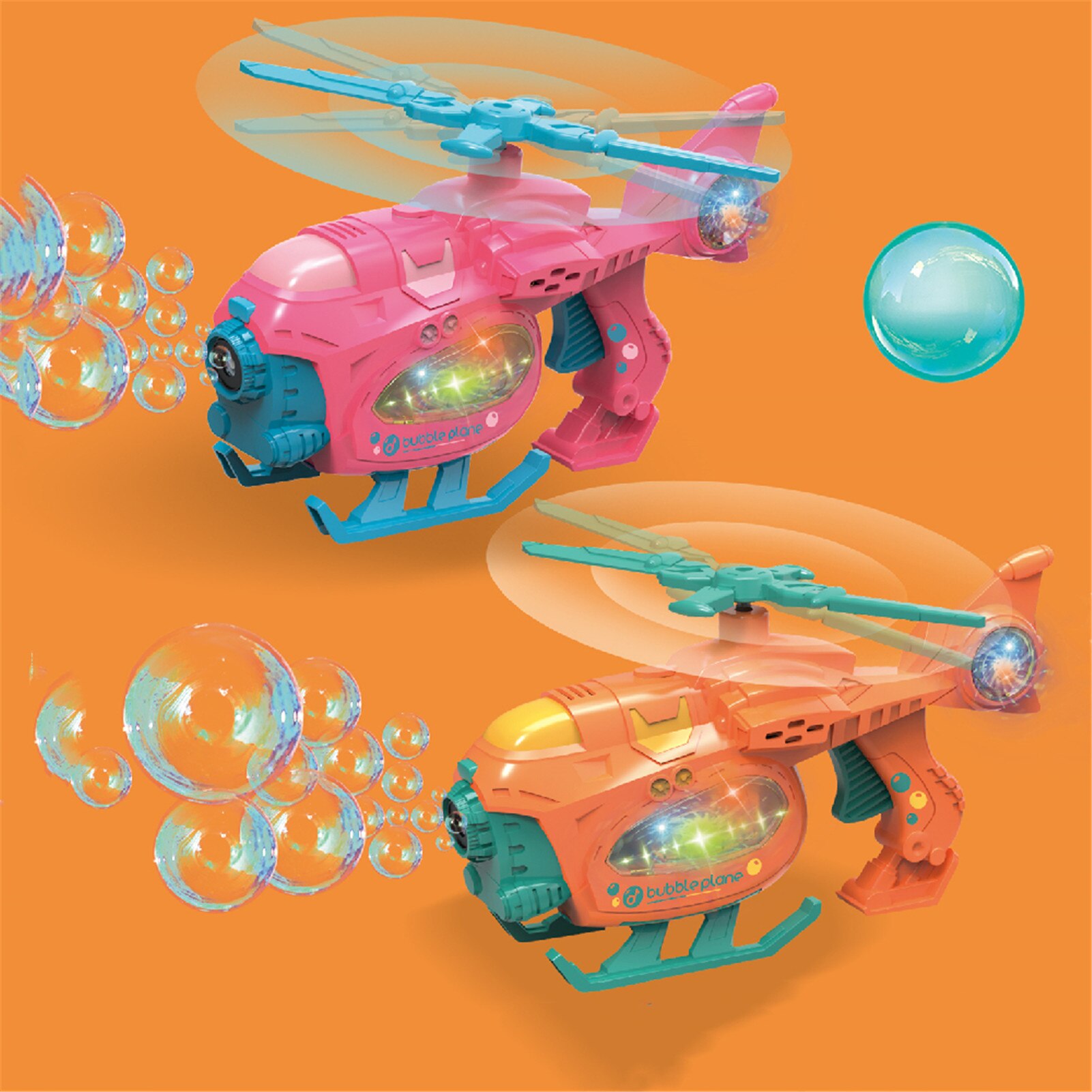 Bubble Machine Beweegbare Helicopter Bubble Speelgoed Met Muziek Licht