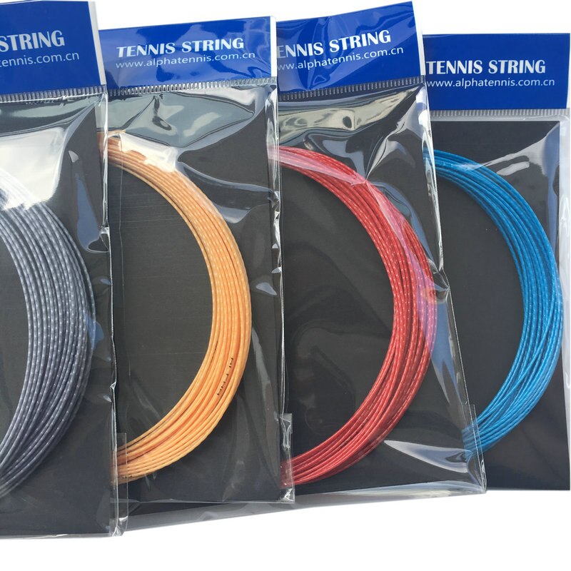 Alpha Tennis Schnur Bambus Polyester 1,25mm Tennis Maschine Sport Ausbildung dauerhaft Schnur 12m