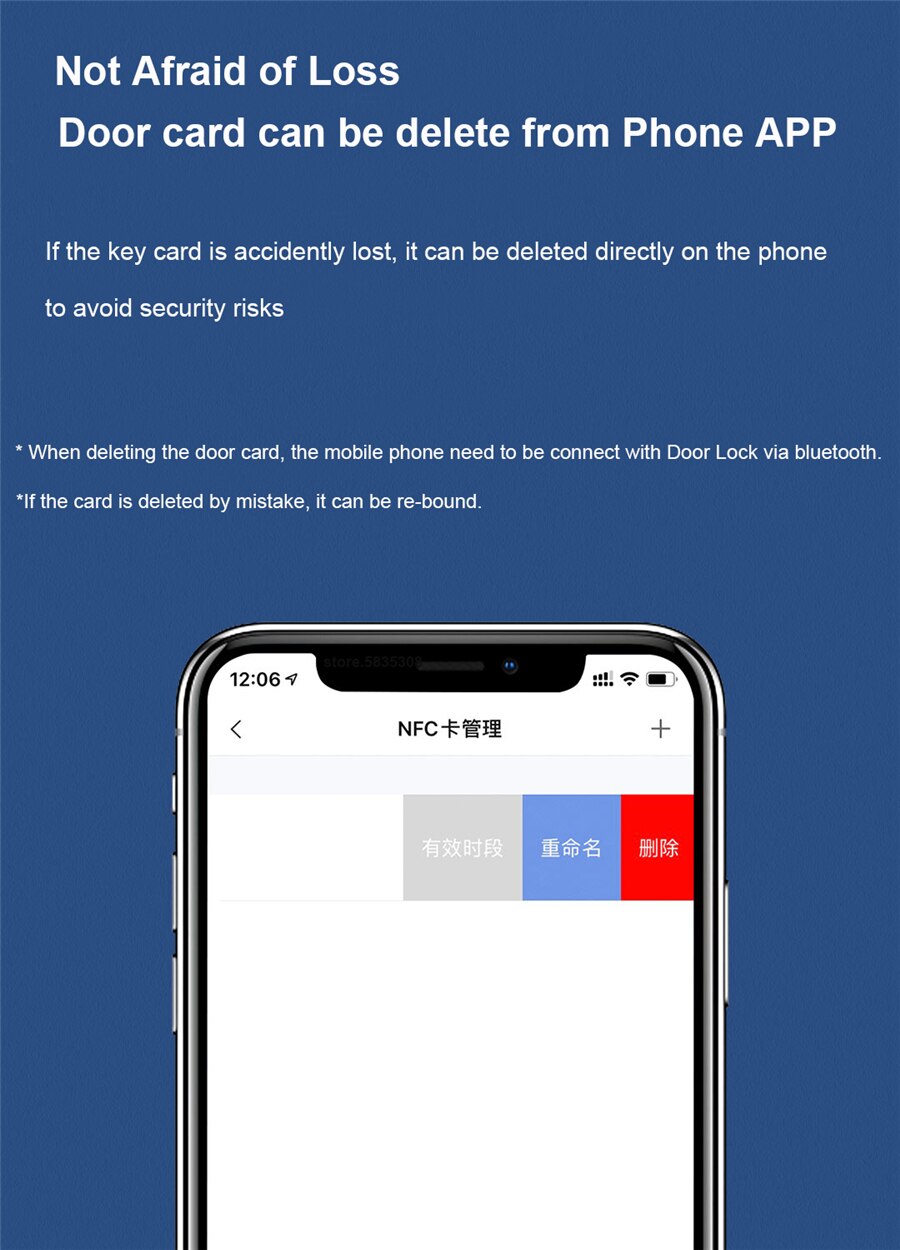 Neue Aqara Smart Türschloss NFC Karte Unterstützung Aqara Smart Türschloss N100 N200 P100 Serie App Control EAL5 + chip Für Home Security