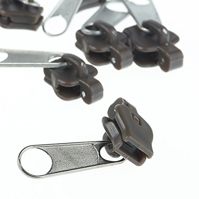 6 unids/lote Universal Zipper Slider extractor tamaños para cremallera 10 costura Metal Zipper Slider 3,4,8,8C, ZH584 tirador R8O0