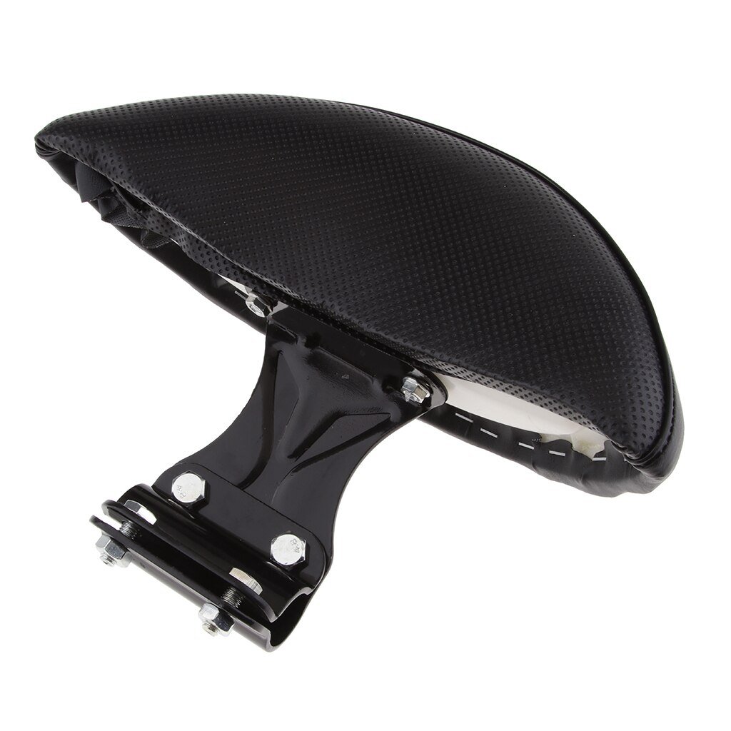 Universal PU Motorcycle Driver Backrest Sissy Bar Cushion Pad - Black rear backrest sissy bar Sissy Bar Backrest Pad Passenger