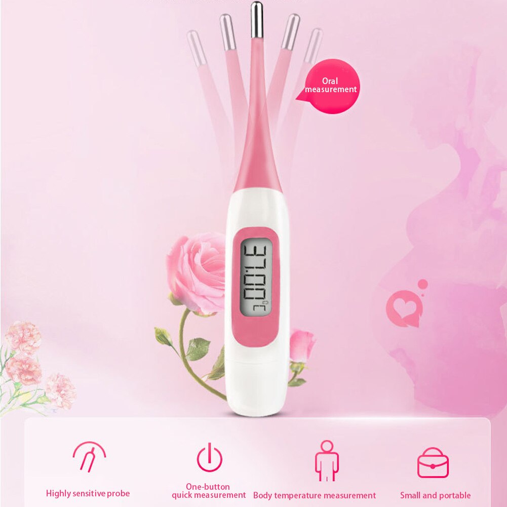 1 pcs Oral Underarm Soft Head Temperature Women Ovulation Test Basal