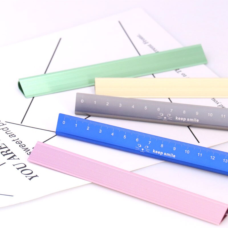 Tutu rustfrit stål metal lineal metrisk regel præcision dobbeltsidet måleværktøj 15cm h0105