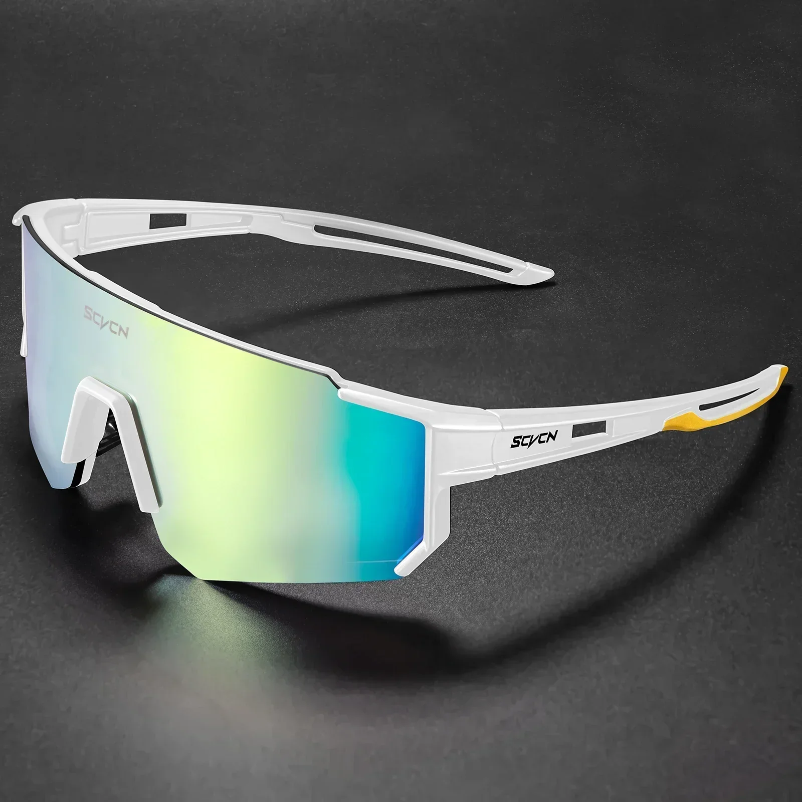 SCVCN Cycling Glasses UV400 Outdoor Sports Sunglasses Men MTB Cycling Glasses Women Road Bike Sunglasses Running Goggles: PURPLE