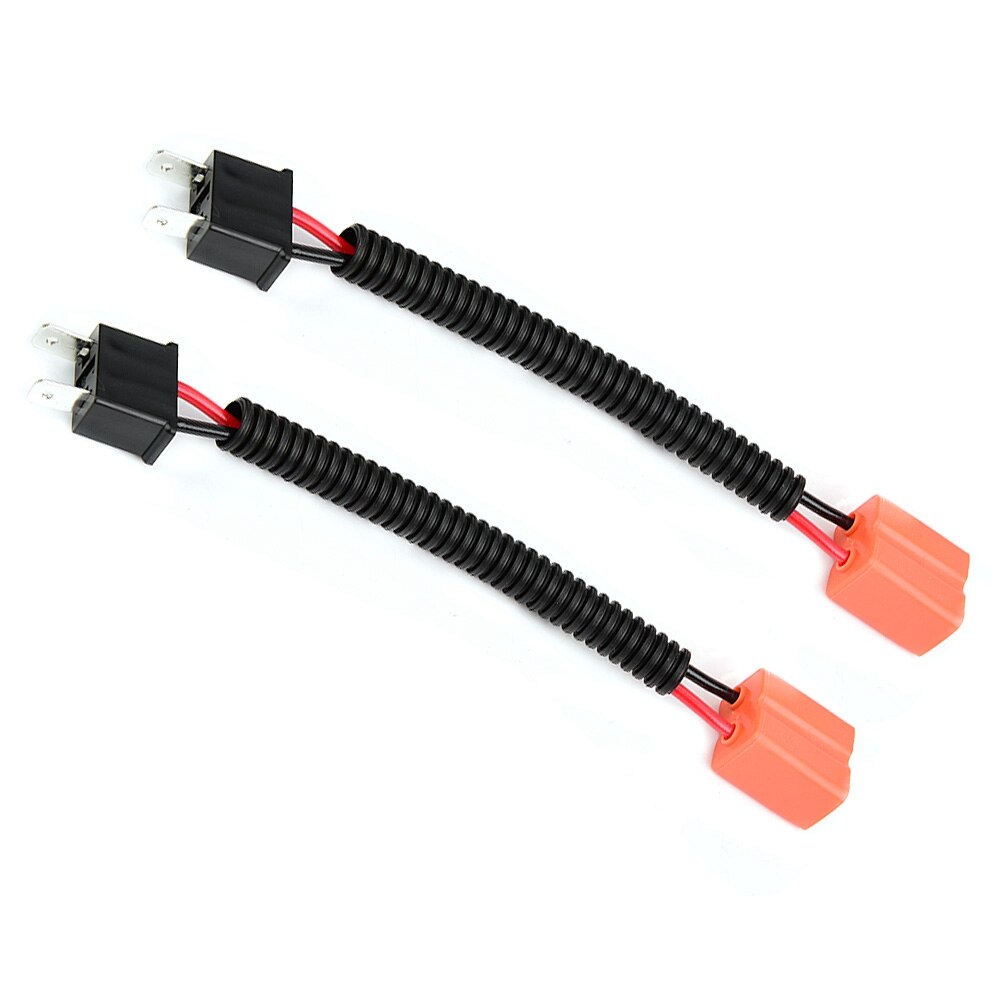2pcs Ceramic Socket Plug Connector Wiring for H7 Light Harness Adapter Converter Wiring Plug Cable Socket Connector Repair Kit