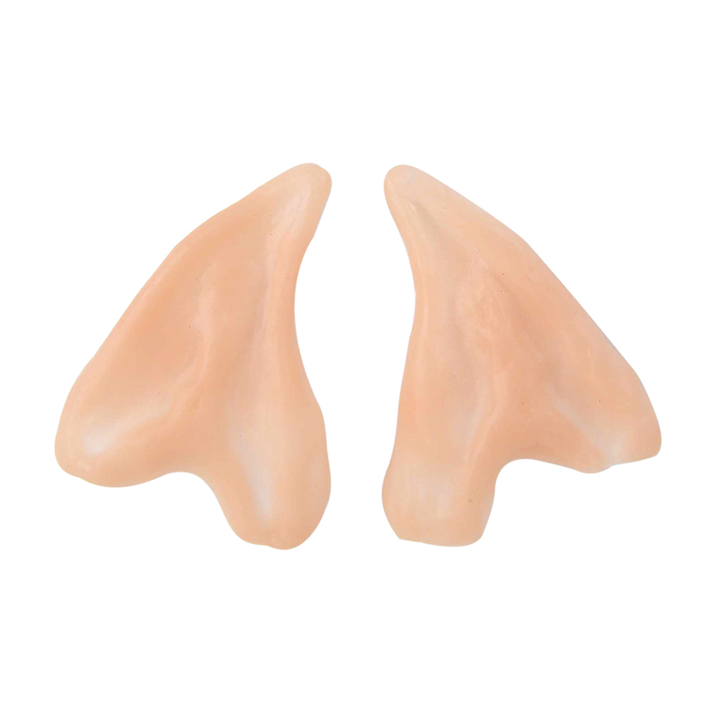 1 paio di orecchie da elfo in reticolo fata angelo vestire orecchie finte puntelli forniture Cosplay mezza orecchio festa di Halloween puntelli foto decorazioni natalizie: 1paio