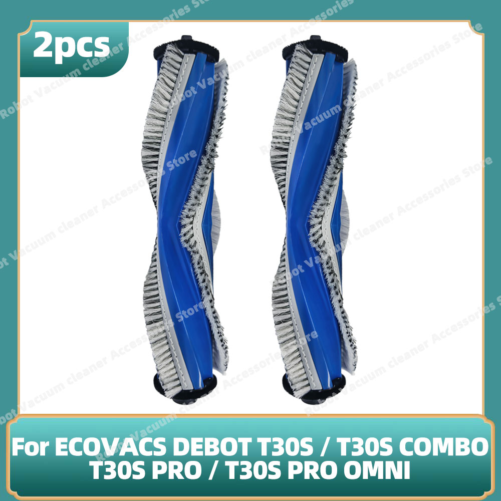 Compatibile per ECOVACS DEBOT T30S / T30S COMBO / T30S pro / T30S pro OMNI / T30S AI Parti Principale Spazzola Laterale Filtro Mocio Sacchetto per la Polvere: Grigio chiaro