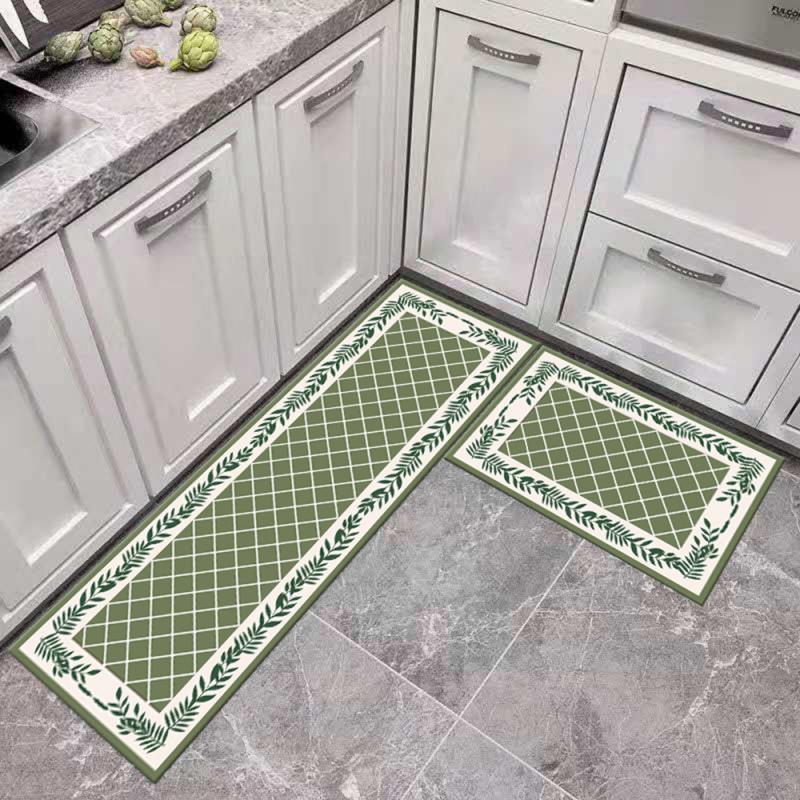 Retro geometrisk mønster badeværelse toiletdør lang strimmel af vandabsorberende anti-skrid måtte tæppe gulvmåtte: 40 120 24