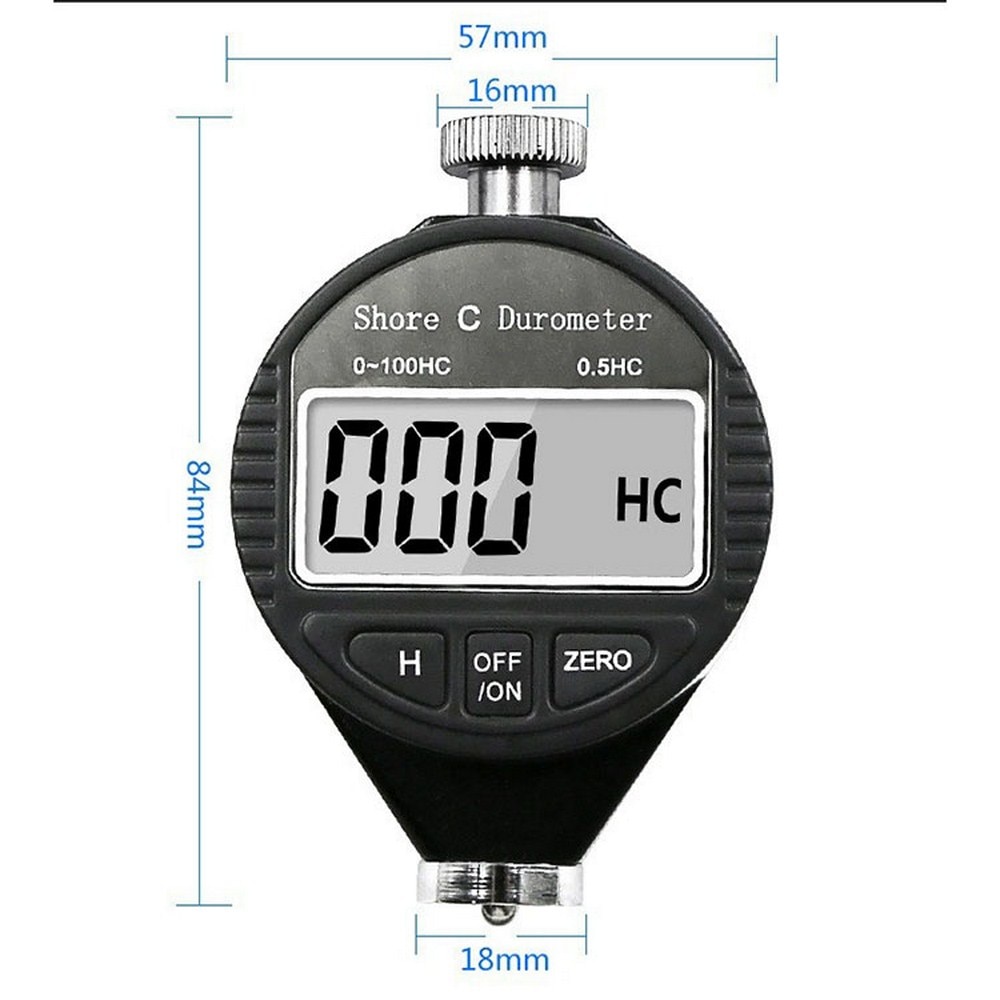 Digital Gauge Shore Hardness Durometer Digital Hardness Tester Hardness Meter Shore A/C/D for Plastic Leather Rubber Multi-resin