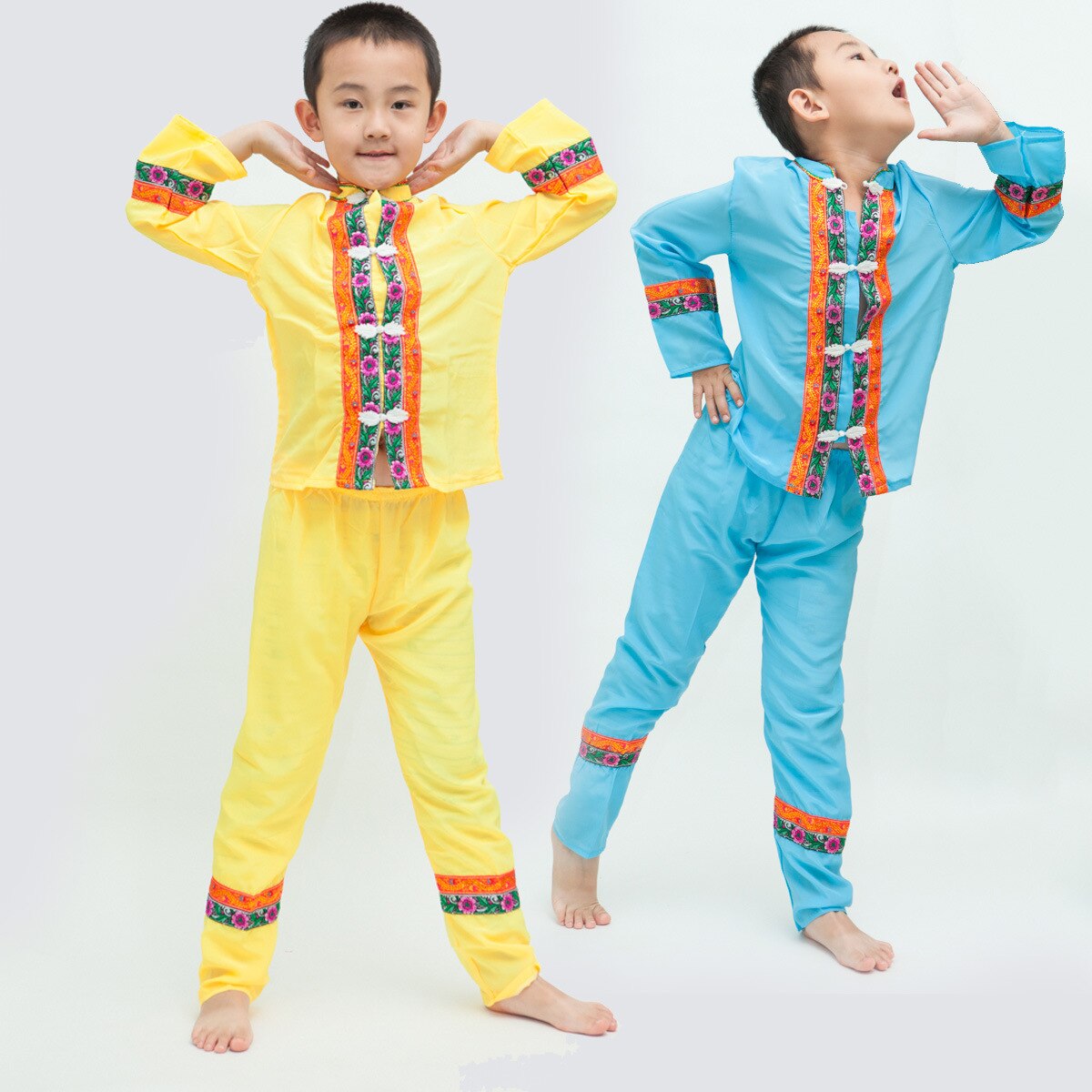 Miao ropa para niños Miao ropa Hmong chino disfraz de Baile Folclórico Hmong chino tradicional traje de la danza