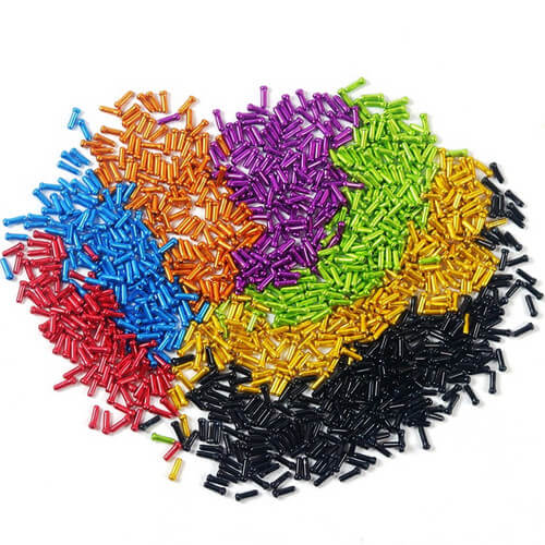 50Pcs Bike Cable End Caps Aluminium Rem Shifter Inner Cable Tips End Cap Crimps Fietsen Derailleur Shift Draad adereindhulzen: Mixed Colors