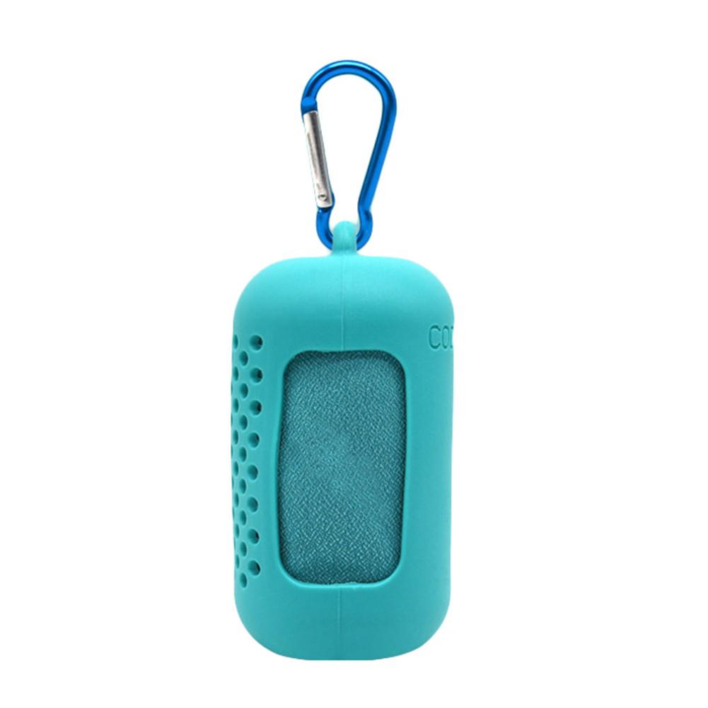 Serviette Portable à séchage rapide en microfibre de Gel de silice, serviette de Sport de plein air, de Gym, absorbant l'hypothermie, froide: Green L