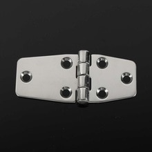 3.5''x1.6'' 38x97mm Flush Hinges 316 Stainless Steel Door Hinges Polished Silver for Boat Marine Door Compartment