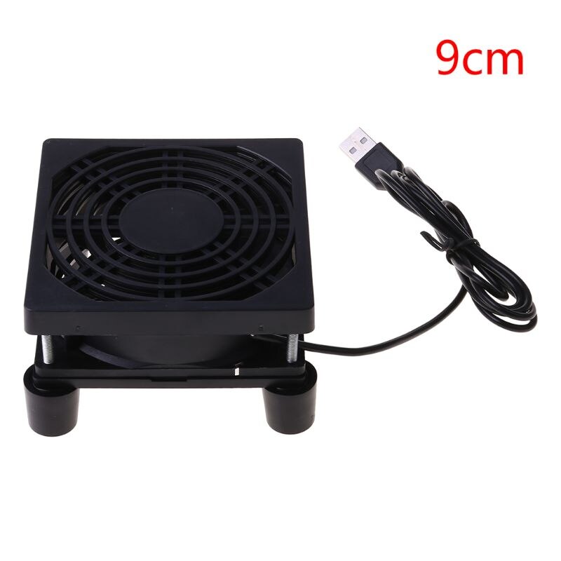 9Cm/12Cm Koelventilator Dc 5V Usb Voeding Stille Ventilator Voor Router Tv Set-top Box