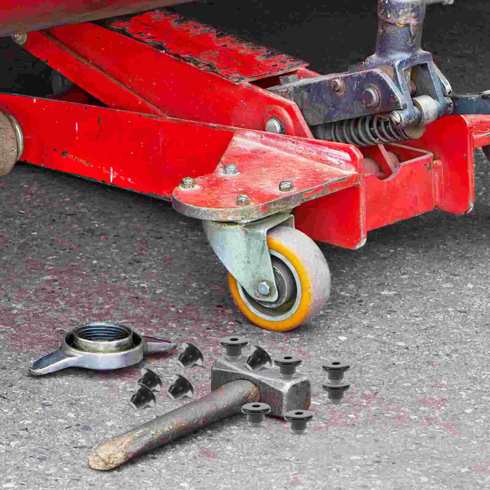 20 pezzi Tappi serbatoio olio Tappo tappo di riempimento idraulico in gomma Jack per auto orizzontali Attrezzatura di sollevamento Bottiglia da pavimento