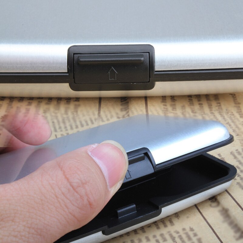 Identyfikator firmy nazwa portfel na karty kredytowe uchwyt aluminiowa metalowa obudowa skrzynka wodoodporna AIC88