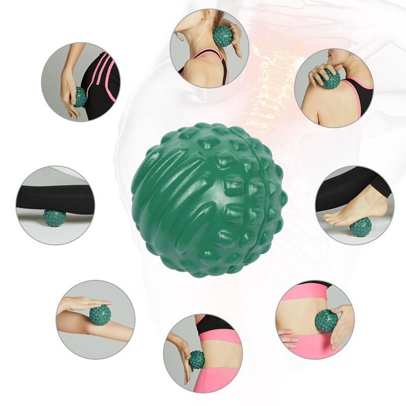 Gomma Piuma dell'unità di elaborazione Urto fascia Sfera Rilassamento Muscolare Massaggio Palla di fitness Impermeabile E facile da Pulire saluto E Bellezza sfera-nero