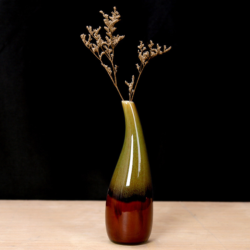 Mini Multicolor de cerámica hidropónico jarrones para plantas pote de flor florero Mesa plantas Bonsai nórdico hogar Decoración: Verde
