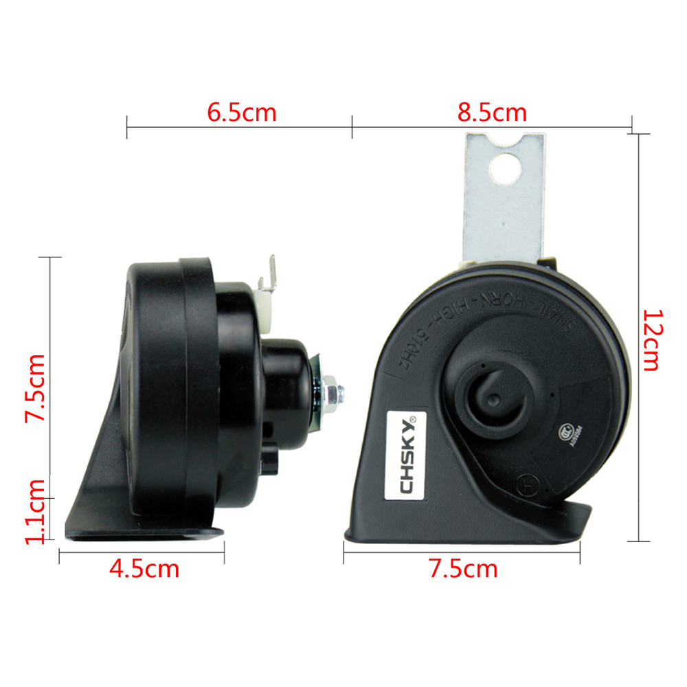 CHSKY Car Horn Snail type Horn For Toyota Yaris 2005 to NOW 12V Loudness 110-129db Auto Horn Long Life Time High Low Klaxon
