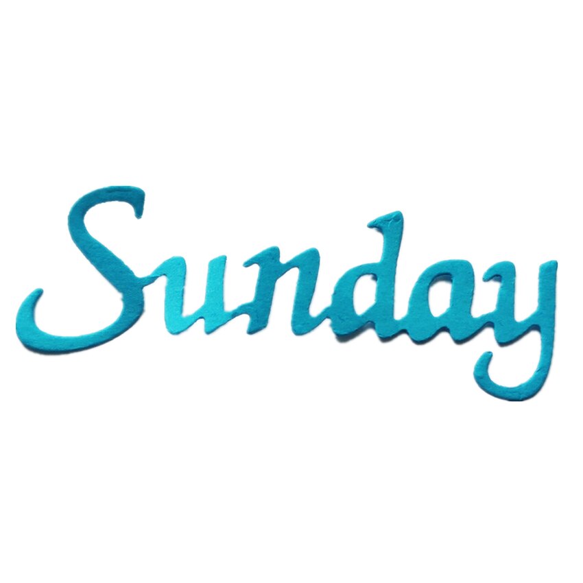 Metalen Zondag Papier Stansen Sterft Voor Scrapbooking/Diy Kerst Bruiloft Halloween Pasen Kaart