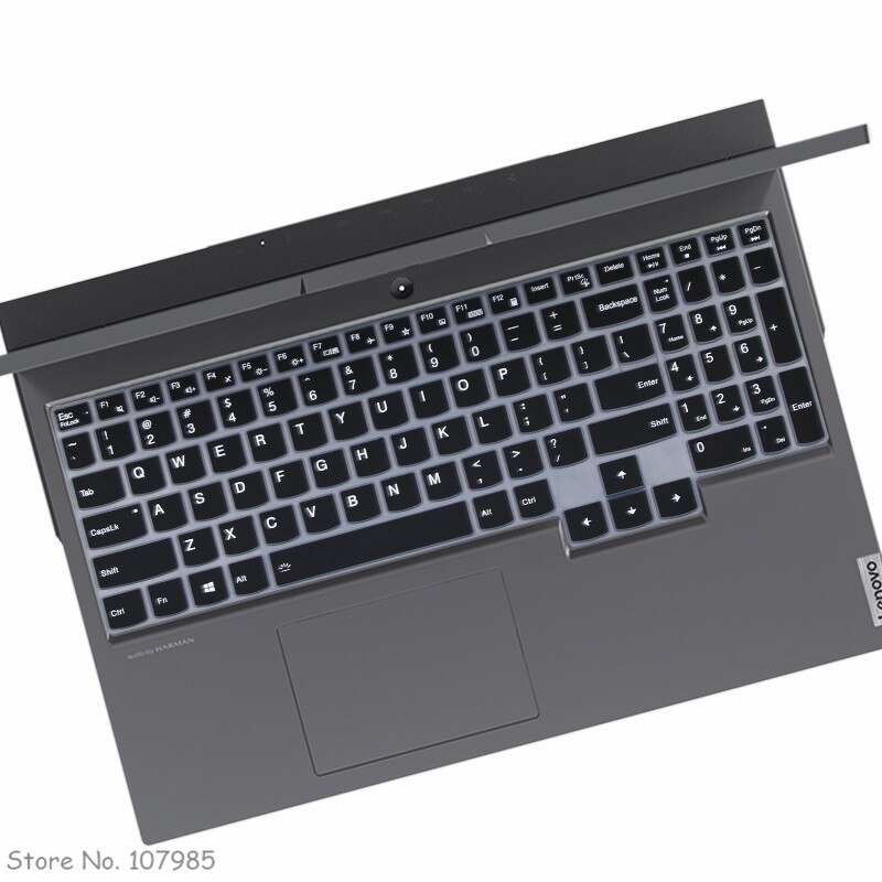 Housse de protection en Silicone pour clavier d&#39;ordinateur portable, 17.3 pouces, pour Lenovo Legion 5 17arh05h 17ach6h 17imh05 17 imh 17arh 17: Black